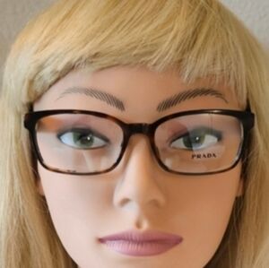 Prada Brown Tortoise Rx Eyeglasses With COA